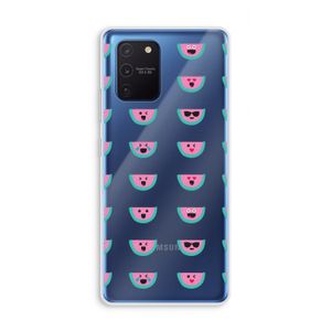 Smiley watermeloenprint: Samsung Galaxy Note 10 Lite Transparant Hoesje