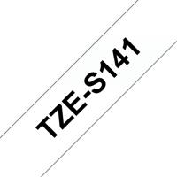 Brother TZe-S141 Labeltape extra sterk klevend Tapekleur: Transparant Tekstkleur: Zwart 18 mm 8 m
