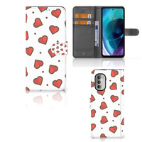 Motorola Moto G51 5G Telefoon Hoesje Hearts