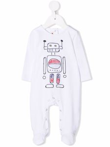Marni Kids pyjama à imprimé graphique - Blanc