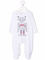 Marni Kids pyjama à imprimé graphique - Blanc