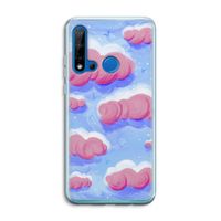 Roze wolken met vogels: Huawei P20 Lite (2019) Transparant Hoesje