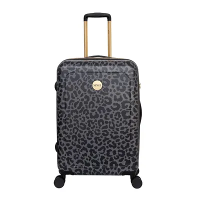 Panterprint Middenmaat koffer zwart - 66 cm - MŌSZ Lauren