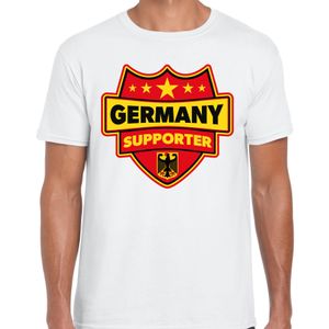 Duitsland / Germany schild supporter t-shirt wit voor heren