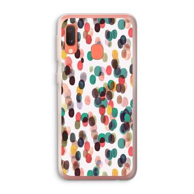 Tropical Dots: Samsung Galaxy A20e Transparant Hoesje