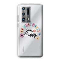 Happy days: Huawei P40 Pro Plus Transparant Hoesje