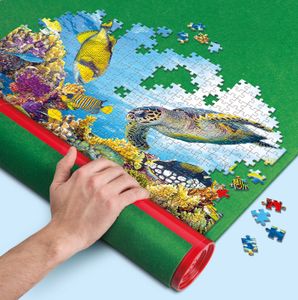 Clementoni puzzelmat 105 x 78 cm groen/rood