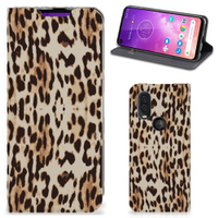 Motorola One Vision Hoesje maken Leopard - thumbnail