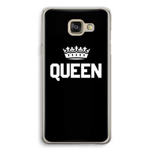 Queen zwart: Samsung Galaxy A5 (2016) Transparant Hoesje
