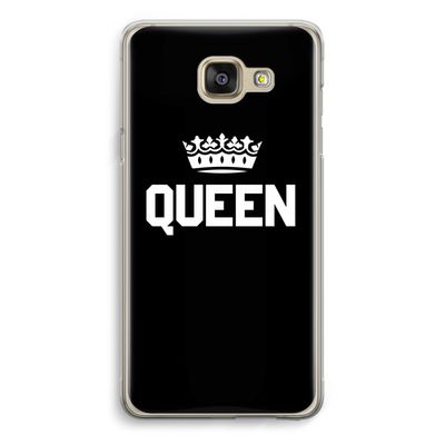 Queen zwart: Samsung Galaxy A5 (2016) Transparant Hoesje