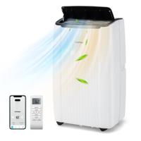 14000 BTU Mobiele Airconditioning met Afvoerslang 4-In-1 Airconditioner met Verwarming Ventilator en Ontvochtiger 24-Uurs Timer Slaapmodus