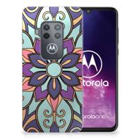 Motorola One Zoom | TPU Case | Purple Flower