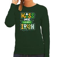 Kiss me im Irish / St. Patricks day sweater / kostuum groen dames - thumbnail