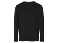 esmara Men Heren shirt met lange mouwen (Zwart, M)