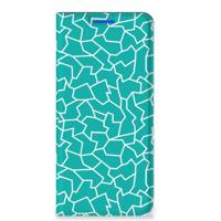 OPPO Reno6 5G | Bookcase | Cracks Blue