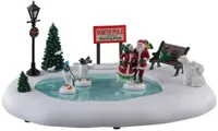 Lemax north pole skating rink bewegende schaatsbaan Santa&apos;s Wonderland 2021
