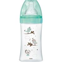 DODIE Anti-koliek fles Initiation + GLASS 3 snelheden stroom 2 - 270ml - VERT BIRDS