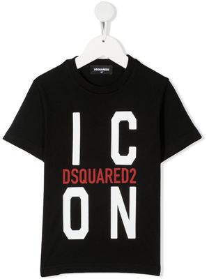 DSQUARED2 KIDS t-shirt à imprimé Icon - Noir