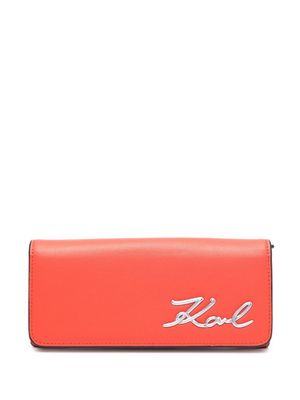 Karl Lagerfeld portefeuille continental K/Autograph - Rouge
