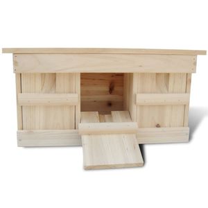 The Living Store Nestkastje Hout - 44 x 15.5 x 21.5 cm - Geschikt voor Mussen