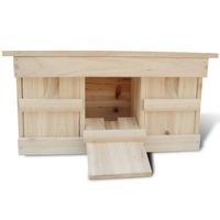 The Living Store Nestkastje Hout - 44 x 15.5 x 21.5 cm - Geschikt voor Mussen