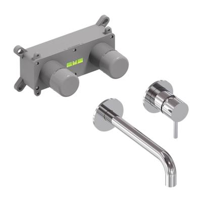 Inbouw Wastafelmengkraan MAY Stilo Eenhendel Incl. Inbouwbox Chroom
