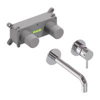 Inbouw Wastafelmengkraan MAY Stilo Eenhendel Incl. Inbouwbox Chroom