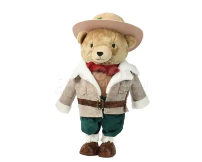 Kerstpop Teddybeer Lichtbruin 60cm