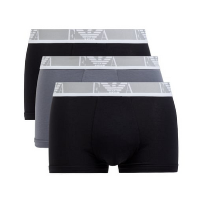 Emporio Armani 3-pack boxershorts - zwart/grijs