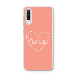 Friends heart: Samsung Galaxy A70 Transparant Hoesje