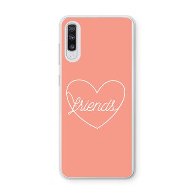 Friends heart: Samsung Galaxy A70 Transparant Hoesje