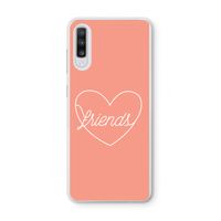 Friends heart: Samsung Galaxy A70 Transparant Hoesje