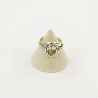 Zilveren Ring met Citrien Maat 16,5 (Sterling Zilver 925) - thumbnail