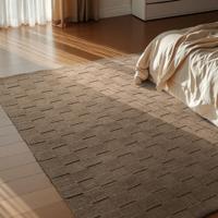 Wollen Vloerkleed Scala - Taupe 300x200cm - Wol - Dekbed-Discounter.nl