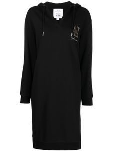 Armani Exchange robe-sweat à logo - Noir