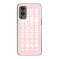 Hotline bling pink: OnePlus Nord 2 5G Transparant Hoesje