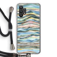Watercolor Agate: Samsung Galaxy A32 5G Transparant Hoesje met koord
