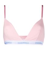 DSQUARED2 soutien-gorge Technicolor à bande logo - Rose - thumbnail