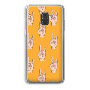 Rock: Samsung Galaxy A8 (2018) Transparant Hoesje