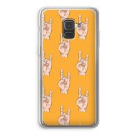 Rock: Samsung Galaxy A8 (2018) Transparant Hoesje