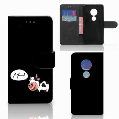 Motorola Moto G7 Play Leuk Hoesje Cow Motorola Moto G7 Play Leuk Hoesje Cow