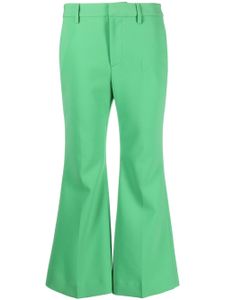 DSQUARED2 pantalon évasé à coupe courte - Vert