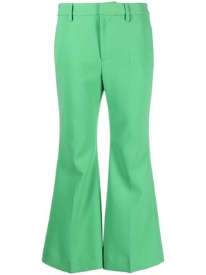 DSQUARED2 pantalon évasé à coupe courte - Vert