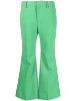 DSQUARED2 pantalon évasé à coupe courte - Vert - thumbnail