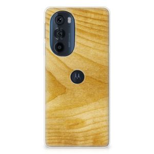 Motorola Edge 30 Pro Bumper Hoesje Licht Hout