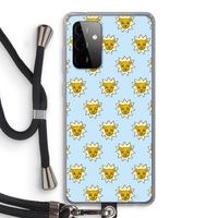 Leeuwenkoppen: Samsung Galaxy A72 5G Transparant Hoesje met koord Leeuwenkoppen: Samsung Galaxy A72 5G Transparant Hoesje met koord