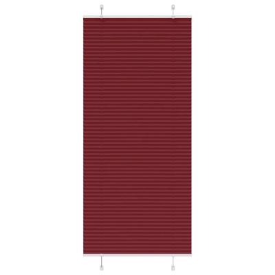 Pliss rolgordijn 100x200cm stofbreedte 99,4 cm bordeauxrood