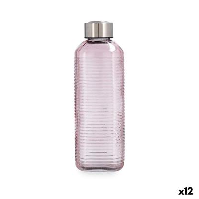 Waterfles Quid Velvet Roze Glas 1 L (12 Stuks)