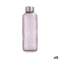 Waterfles Quid Velvet Roze Glas 1 L (12 Stuks)