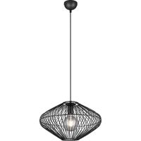 Moderne LED Hanglamp E27 - Mat Zwart Aluminium - Hangverlichting